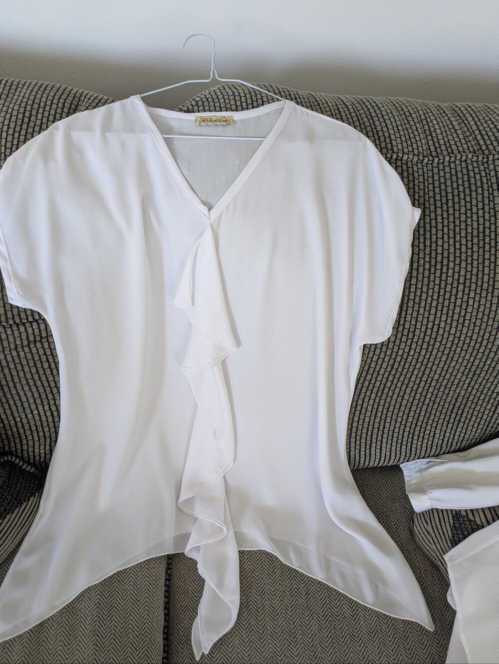 Top Roufle White Blouse